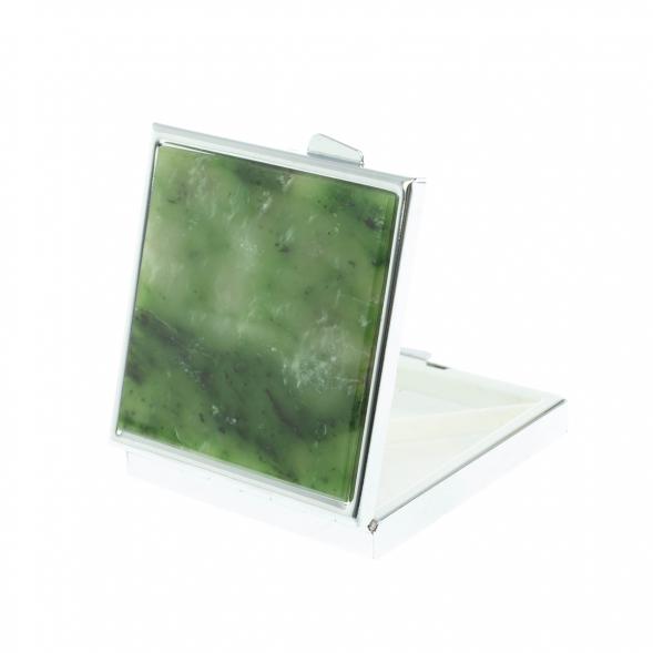 Таблетница на 4 отделения из нефрита цвет серебро 128684