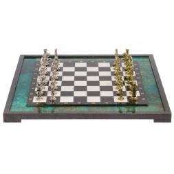 Шахматы &amp;quot;Отечественная война 1812 г. &amp;quot; доска 47х47 см фигуры металлические