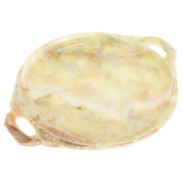 Поднос из оникса с ручками 37х30х2 см (12) 126431