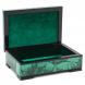 Малахитовая шкатулка для украшений 12х8х4,5 см 120481