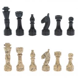 Шахматы &amp;quot;Игрок&amp;quot; из ракушечника и мрамора 38х38 см