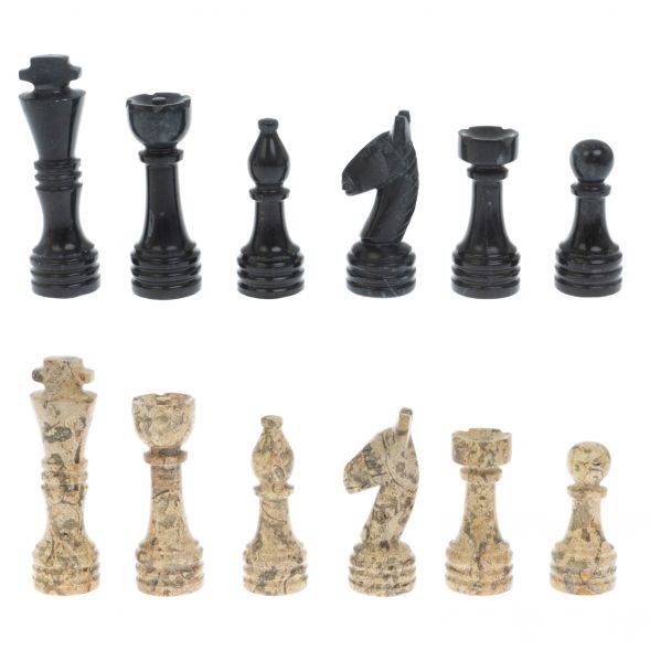 Шахматы &amp;quot;Игрок&amp;quot; из ракушечника и мрамора 38х38 см 129207