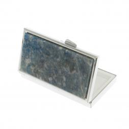 Таблетница на 3 отделения иркутский лазурит цвет серебро