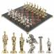 Шахматы &amp;quot;Восточные&amp;quot; доска 40х40 см лемезит змеевик фигуры металл 122627