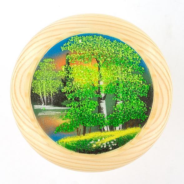 Тарелка декоративная &amp;quot;Лето&amp;quot; 15 см каменная крошка 111119