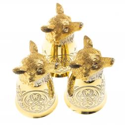 Стопки перевертыши &amp;quot;Лиса&amp;quot; 70 мл 3 шт Златоуст