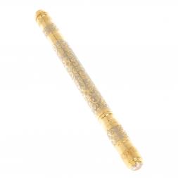 Подарочная ручка с белым фианитом Златоуст