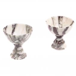 Конфетница из саянского мрамора 450 мл 13,5х13,5х13,5 см