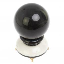 Шар &amp;quot;Антистресс&amp;quot; из черного мрамора 10,5 см на подставке