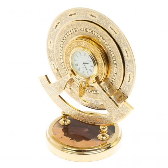 Часы «Вечный календарь» из яшмы, Златоуст