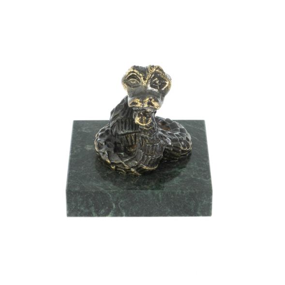 Статуэтка из бронзы и змеевика «Удав» 128538