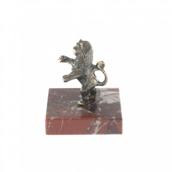 Настольная статуэтка &amp;quot;Лев на двух лапах&amp;quot; креноид бронза 128757