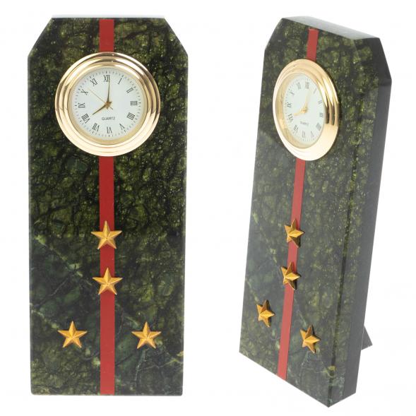 Часы подарочные &amp;quot;Погон капитан ВС&amp;quot; серпентинит 128833