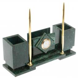 Настольный набор &amp;quot;Офисный&amp;quot; змеевик