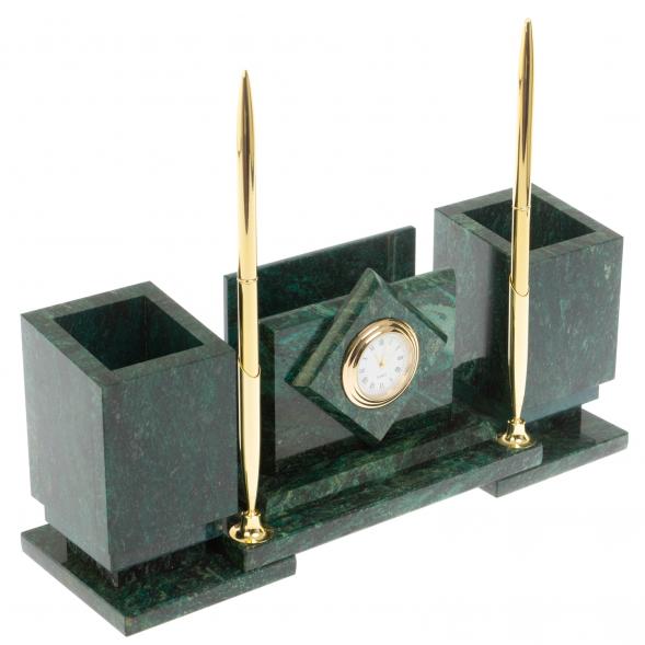 Настольный набор &amp;quot;Офисный&amp;quot; змеевик 113296