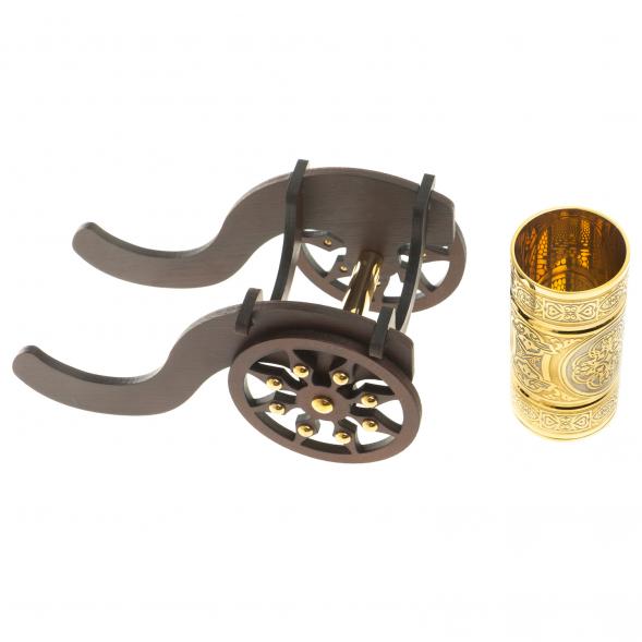 Стопка &amp;quot;Пушка&amp;quot; на подставке лафете Златоуст 123984