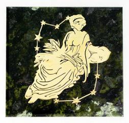 Магнит знак зодиака &amp;quot;Дева&amp;quot; змеевик