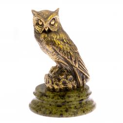 Статуэтка из бронзы &amp;quot;Филин&amp;quot; на подставке