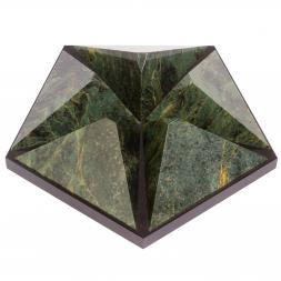 Шар 12,5 см на подставке из змеевика и долерита