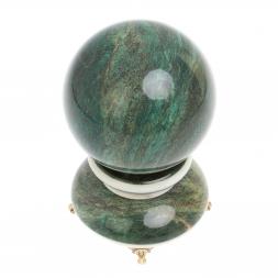 Шар &amp;quot;Антистресс&amp;quot; из шабровского змеевика 10,5 см на подставке