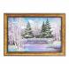 Картина &amp;quot;Зимний пейзаж&amp;quot; багет 24х34 см, каменная крошка 112509