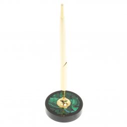 Подставка под ручку из малахита "Мозайка" 6х6х21 см