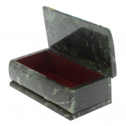 Шкатулка &amp;quot;Купюра. Осень&amp;quot; из шабровского змеевика 18х9,5х7 см