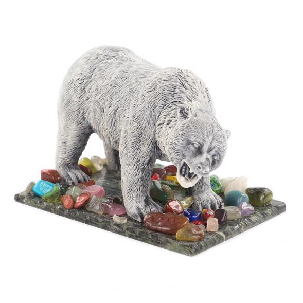 Сувенир &amp;quot;Медведь рычит&amp;quot; из мрамолита 119816