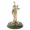 Статуэтка "Фемида" на подставке из баженовского змеевика
