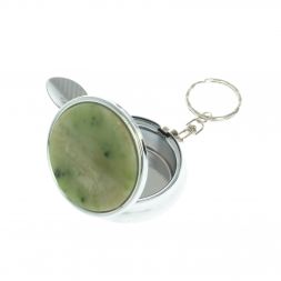 Пепельница карманная камень нефрит 5х5,5х2 см