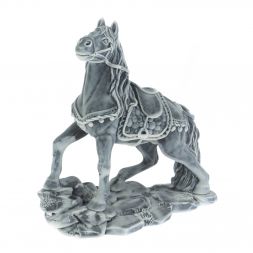 Сувенирная статуэтка &amp;quot;Богатырский конь в сбруе&amp;quot; из мрамолита