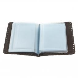 Обложка для автодокументов &amp;quot;Автомобилист&amp;quot; черная кожа Златоуст