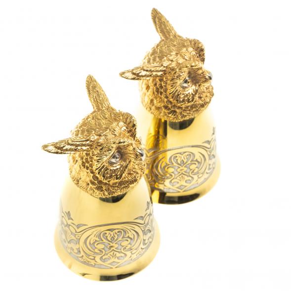 Стопки перевертыши &amp;quot;Филин&amp;quot; 70 мл 2 шт в подарочной упаковке Златоуст 123645