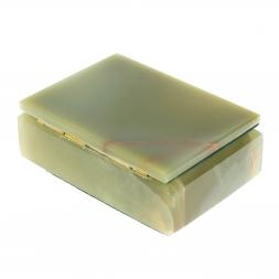 Шкатулка прямоугольная из оникса 12,5х9х5 см (3,5х5)