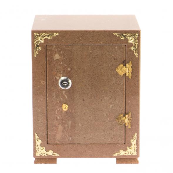 Сейф средний из коричневого мрамора 124627