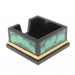 Лоток для бумаг &amp;quot;Кубарик&amp;quot; из малахита