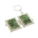 Складное зеркало брелок из нефрита прямоугольное 127988
