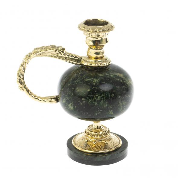 Подсвечник из бронзы с ручкой 128759