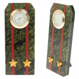 Часы подарочные &amp;quot;Погон подполковник ВС&amp;quot; серпентинит