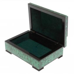 Подарочный ларец &amp;quot;Желание&amp;quot; камень малахит 13х9х6,5 см