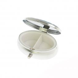 Таблетница овальная на 2 отделения камень иркутский лазурит  5,5х4,5х2 см