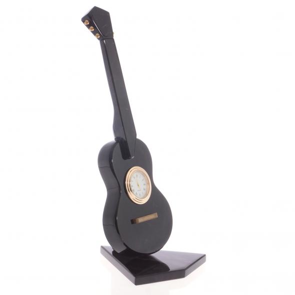 Настольные часы &amp;quot;Гитара&amp;quot; черный обсидиан 121948