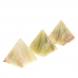 Пирамида из камня оникс зелено-коричневый 7,5х7,5х8 см (3) 123901