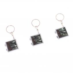 Складное зеркало брелок из серафинита квадратное