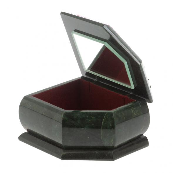 Шкатулка с расписной крышкой &amp;quot;Зима&amp;quot; 11х9х6,5 см 127524