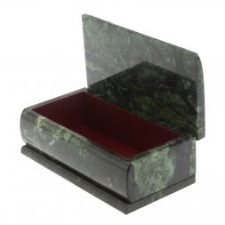 Шкатулка &amp;quot;Купюра. Рассвет&amp;quot; из шабровского змеевика 18х9,5х7 см