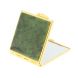 Зеркало квадратное карманное из камня нефрит цвет золото 128066
