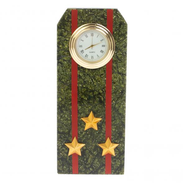 Часы подарочные &amp;quot;Погон Полковник ВС&amp;quot; серпентинит 128836