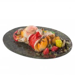 Магнит сувенирный символ года Бычок с подарком