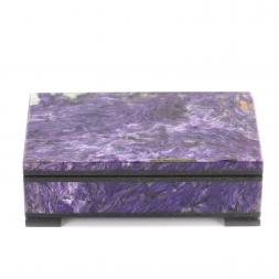 Шкатулка из чароита "Вдохновение" 13х8х4 см